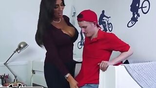 Horny Son's Hot Mom Takes Control Of The Situation